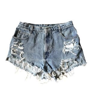 Vintage Gitano 90s Festival Denim Shorts Coachella High Rise Cut Off Distressed